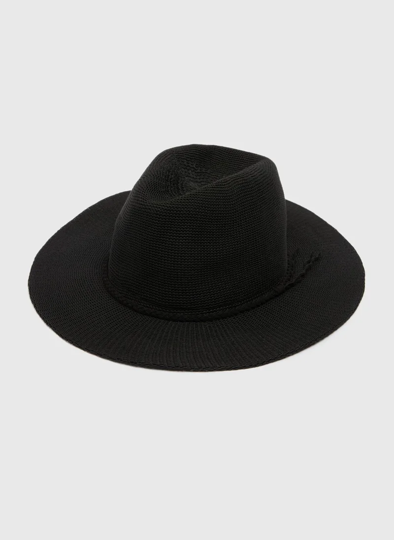 ماتلان Black Packable Trilby Hat